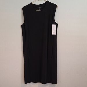 ATHLETA MEDIUM SEASOFT TANK DRESS NWT BLACK
